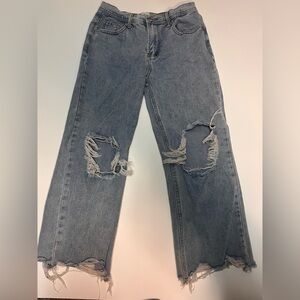 Distressed Blue Buttercup Women's Jeans